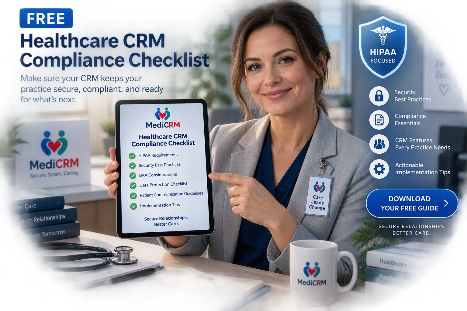 MediCRM Healthcare CRM HIPAA Compliance Checklist