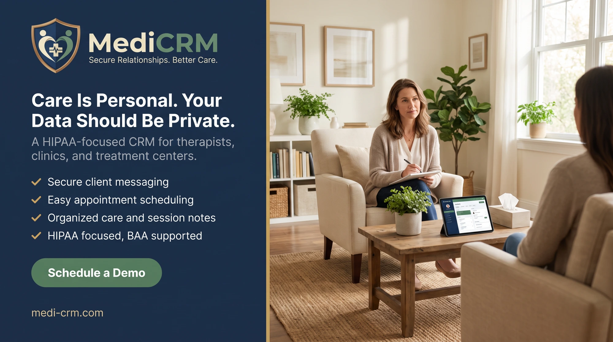 MediCRM — Care is personal. Your data should be private.